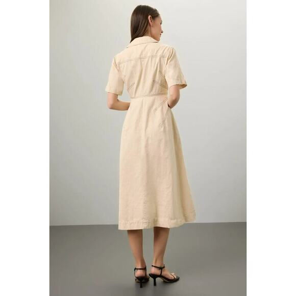 Rosetta Getty x RTR Bone Shirtdress - Picture 2 of 5